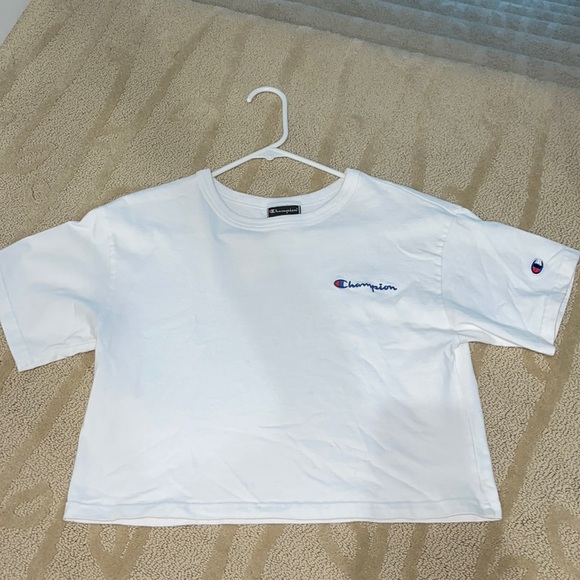 white champion cropped tee - Picture 1 of 3